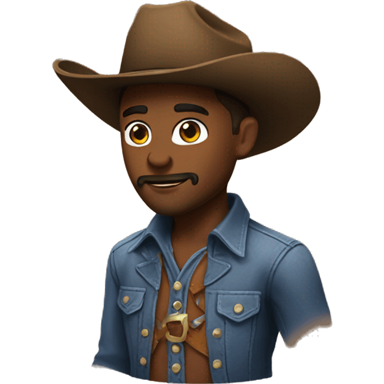 Gay cowboy emoji