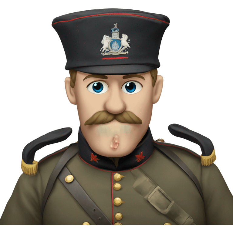 British soldier in the Crimean War blows his nose emoji