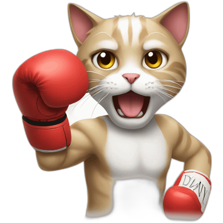 Boxing cat emoji