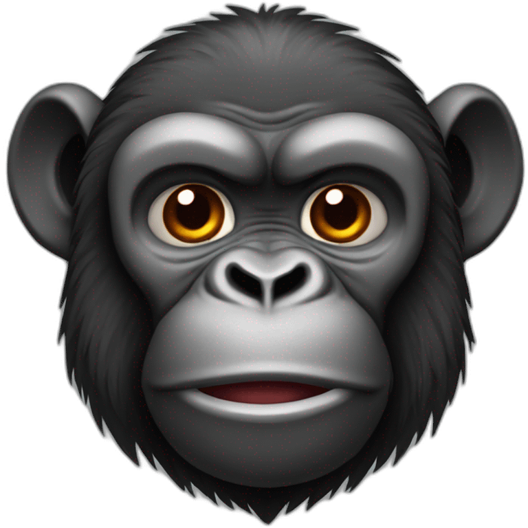 gorilla rojo jugando videosjuegos emoji