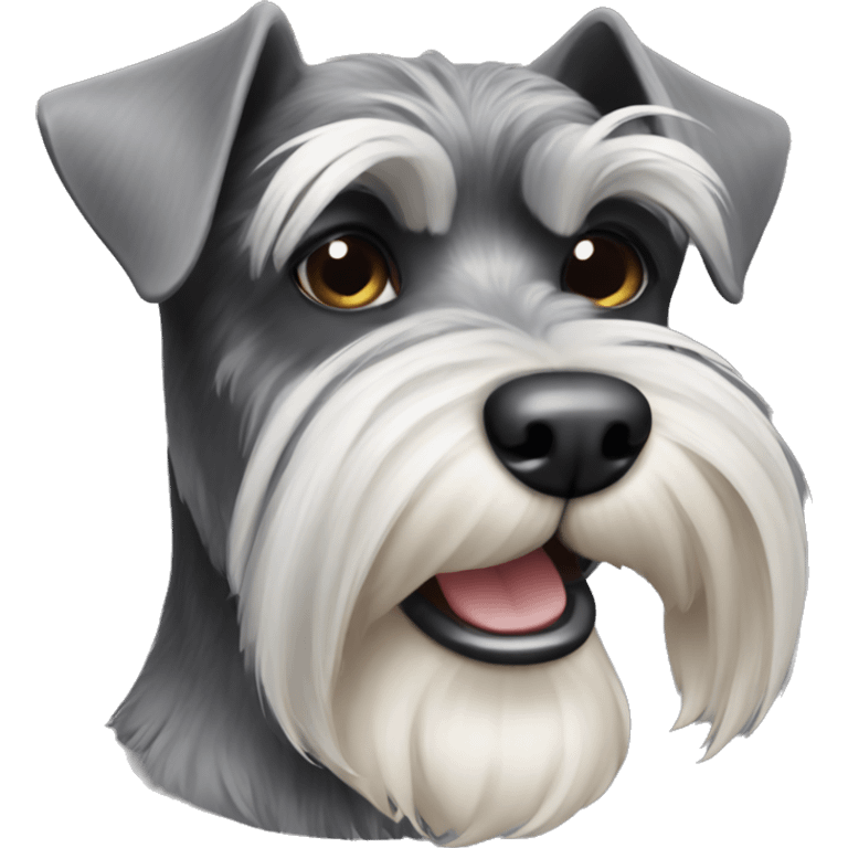 Schnauzer dog emoji