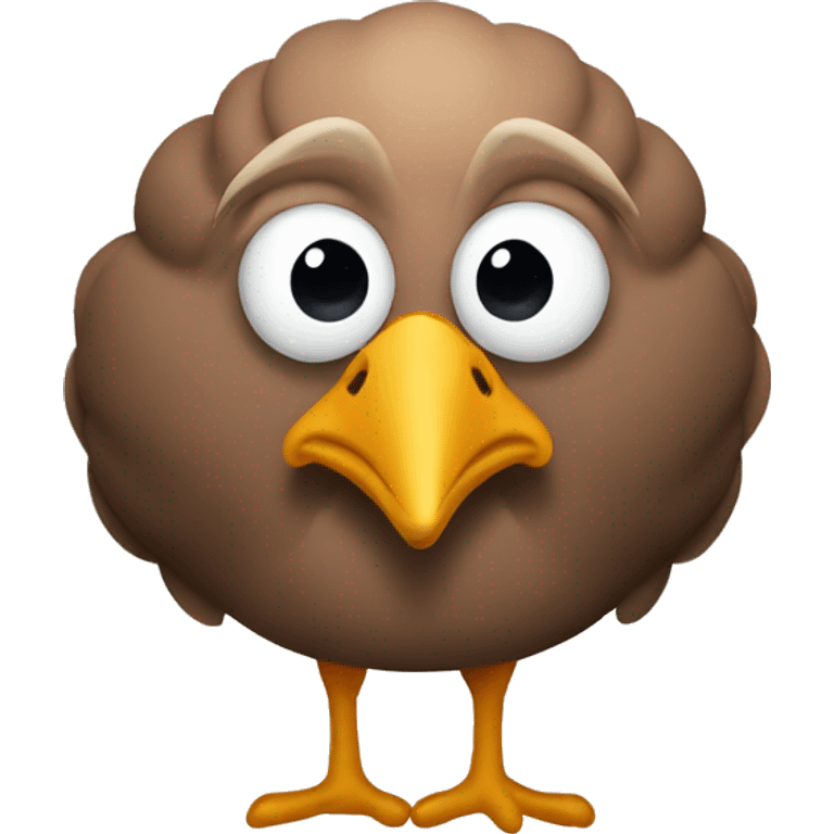 A turkey that kind of resembles Donald Trump emoji