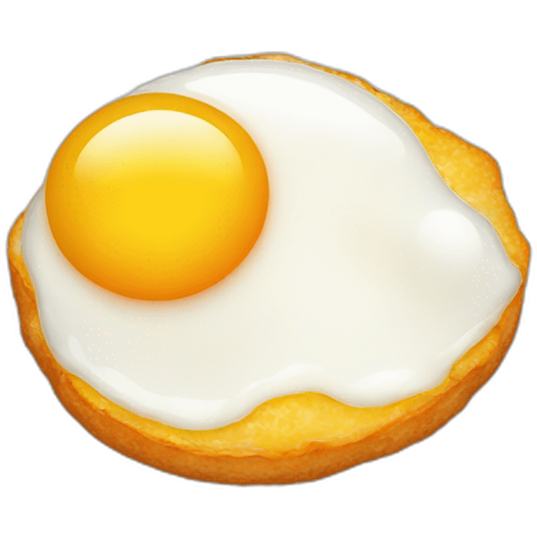 fried egg with face emoji