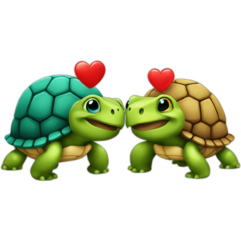 Tortuges in love  emoji