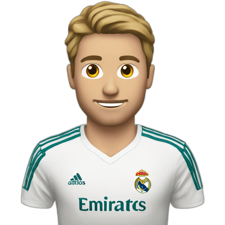 guy white have the Real Madrid kits  emoji