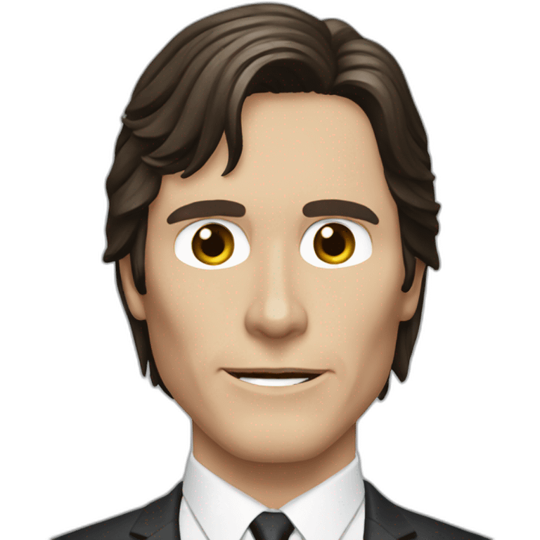 christian bale from american psycho emoji