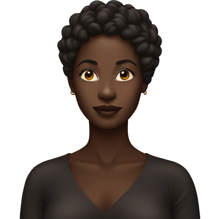 dark-skinned beauty portrait emoji