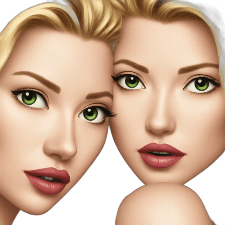 katheryn winnick amber heard kissing each other long haired version emoji