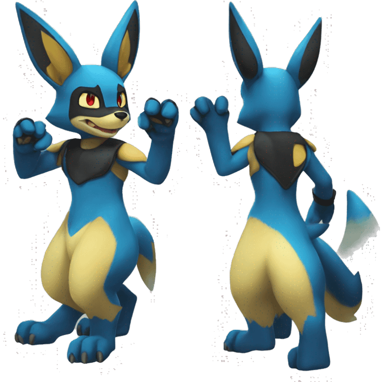 Lucario-Umbreon full body emoji