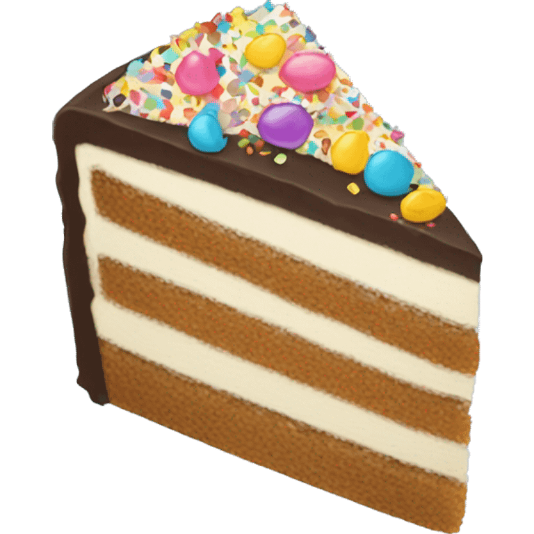 Confetti cake slice emoji