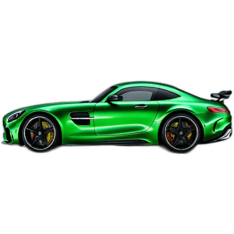 green Mercedes AMG GTR emoji