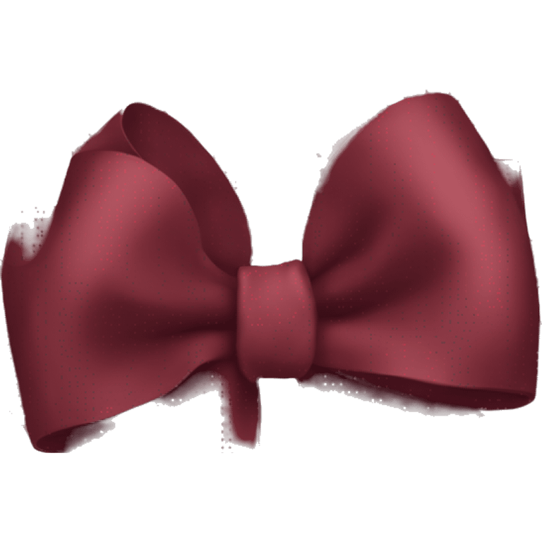 burgundy bow emoji