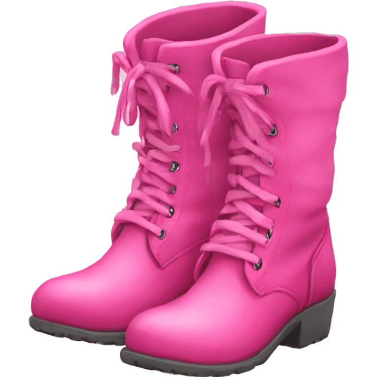 Pink boots emoji