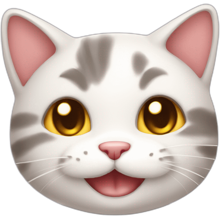 kawaii smiling cat emoji