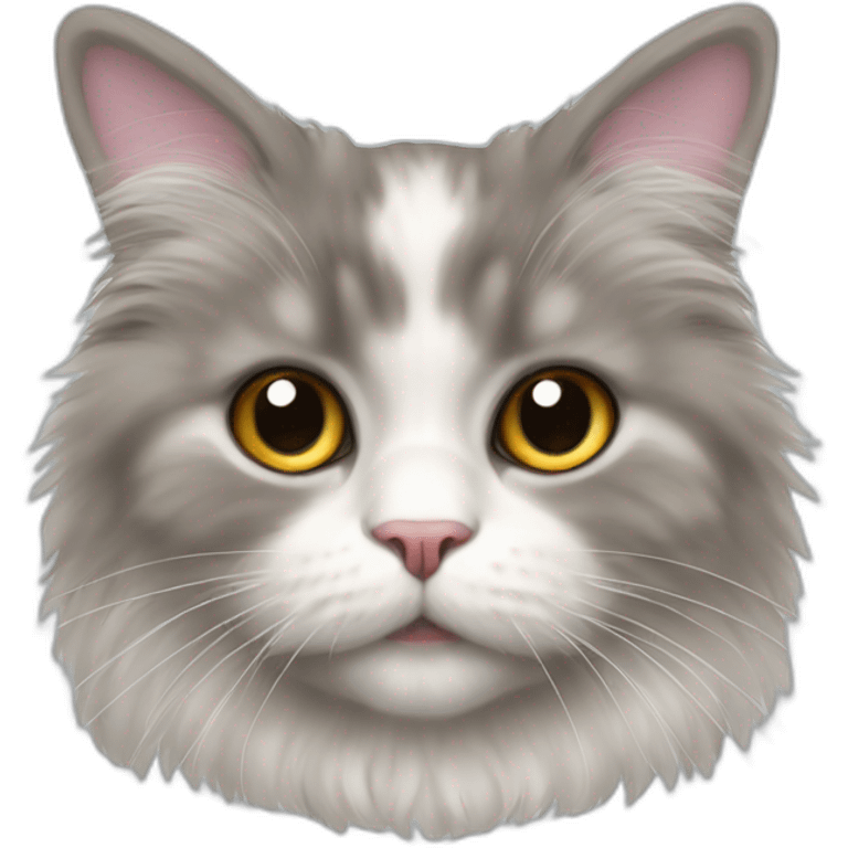 Gata persa angora emoji