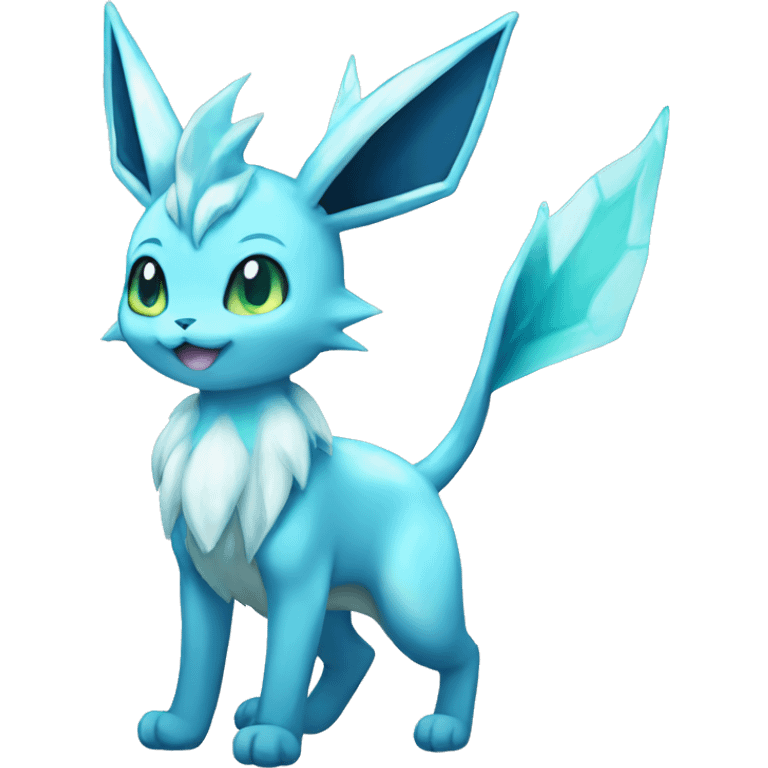 Glaceon-Vaporeon full body emoji