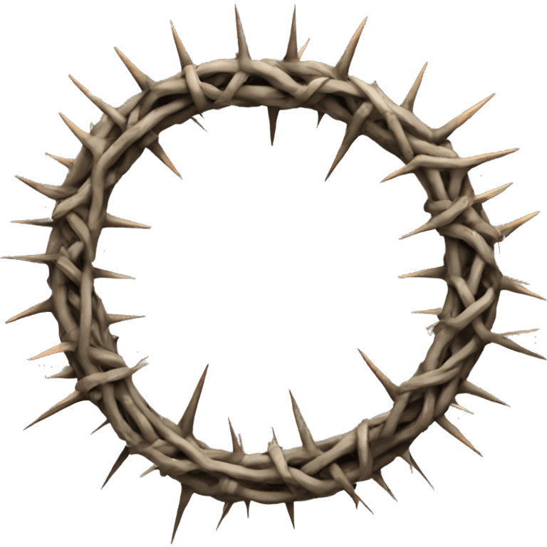 crown of thorns emoji