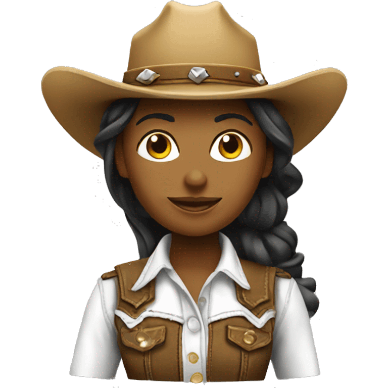 cowgirl white emoji