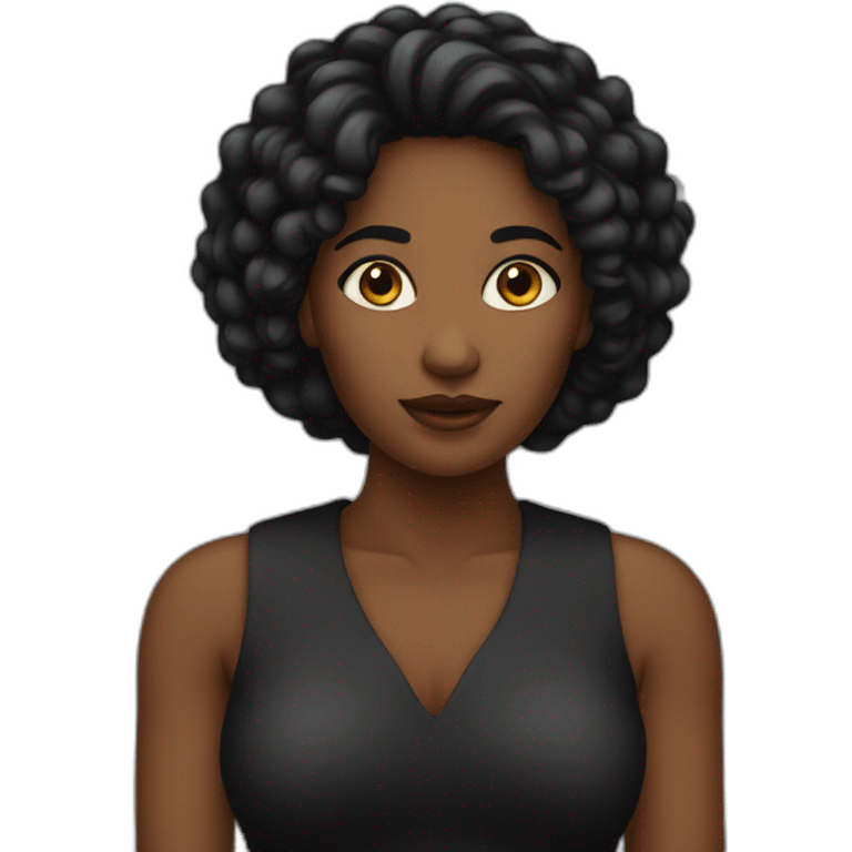 Femme noire emoji