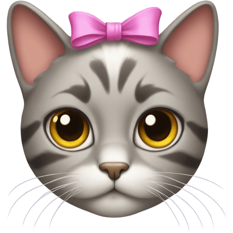 Cat with bow emoji