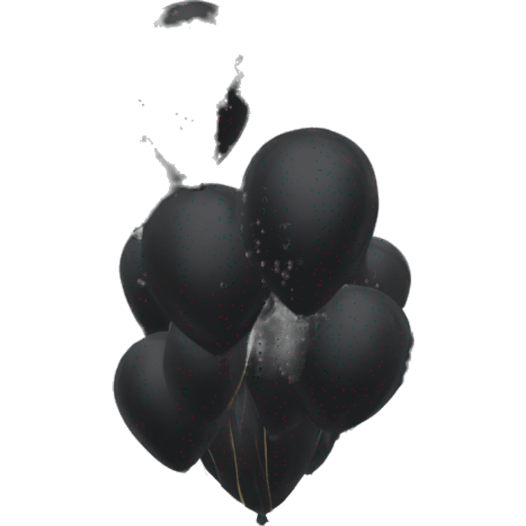 Black balloons emoji