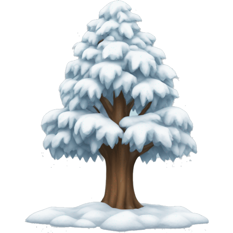 snow tree emoji