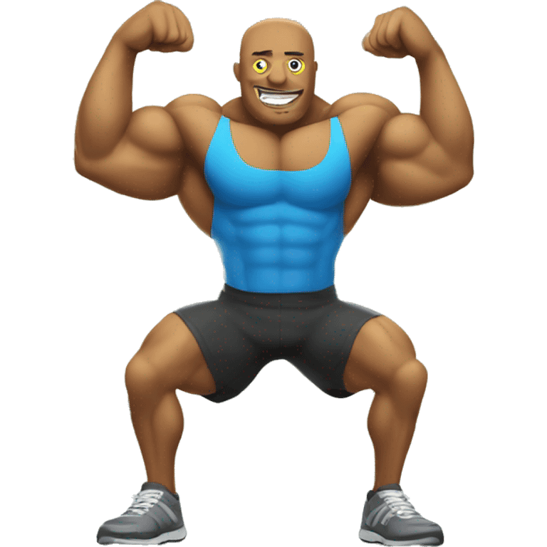 muscle lemon at the gym emoji