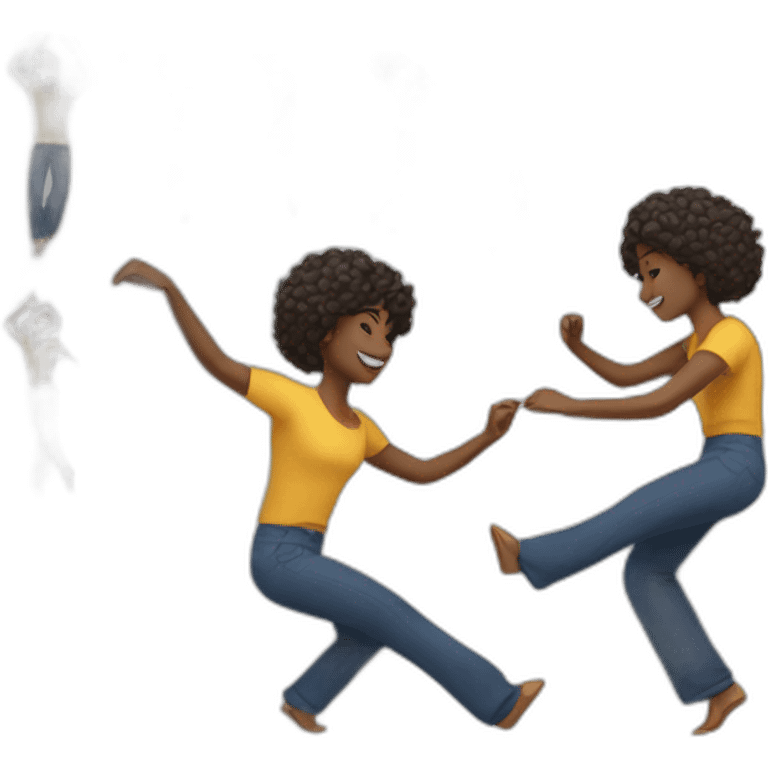 dancing world wide people emoji