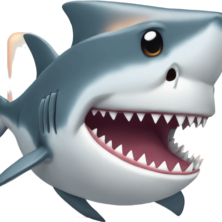  Shark cute but terrible emoji