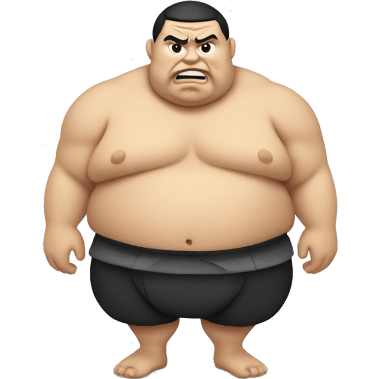 German sumo wrestler emoji