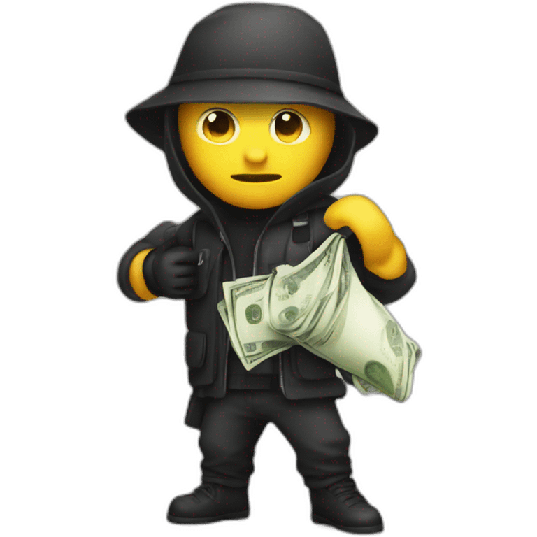 robber with a bag of money emoji