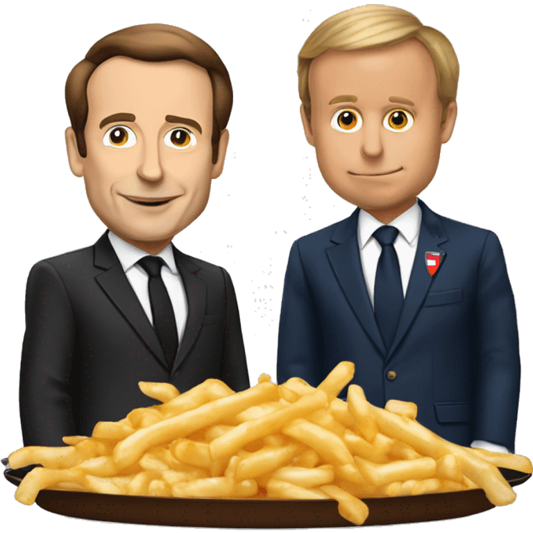 Poutine et macron emoji