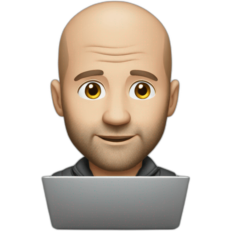 statham with laptop emoji