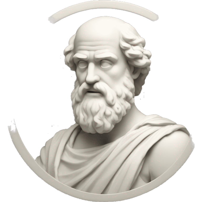 plato thinking holding bitcoin emoji