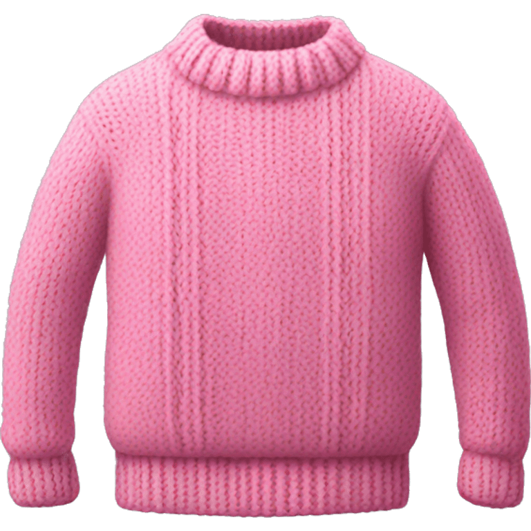 Pink knit sweater  emoji