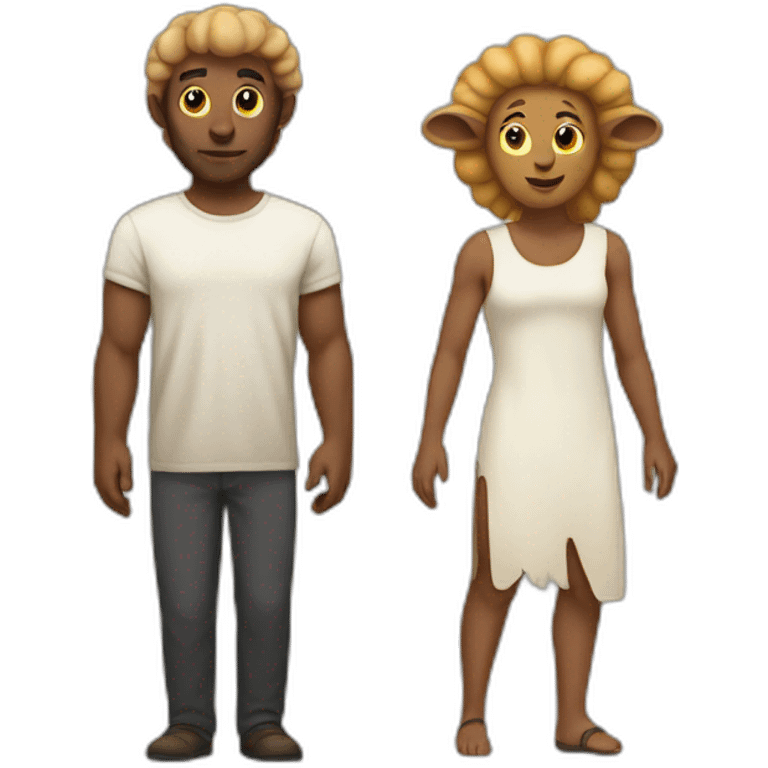 Ram and Human  emoji