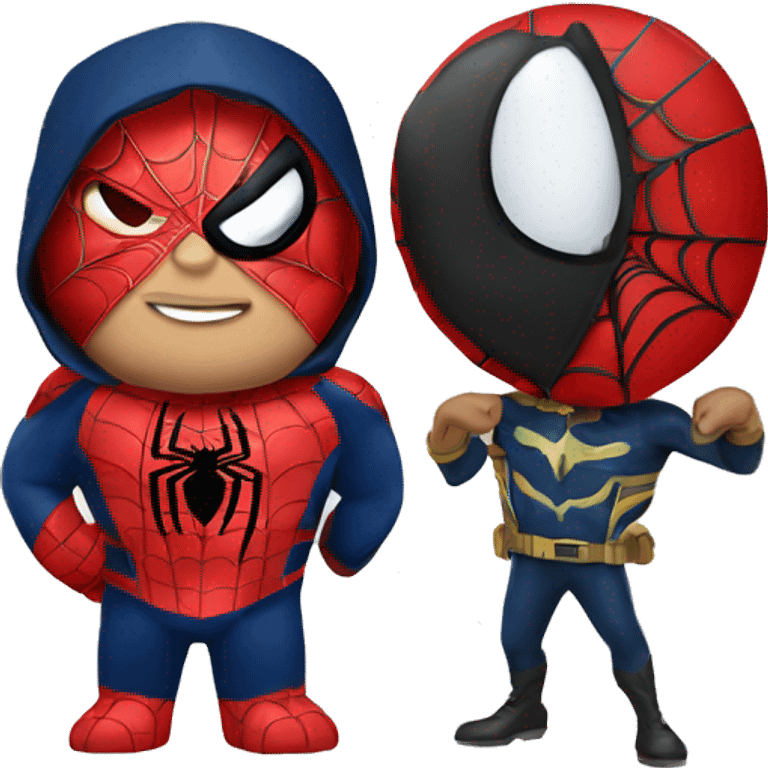 Spiderman with Captain band emoji