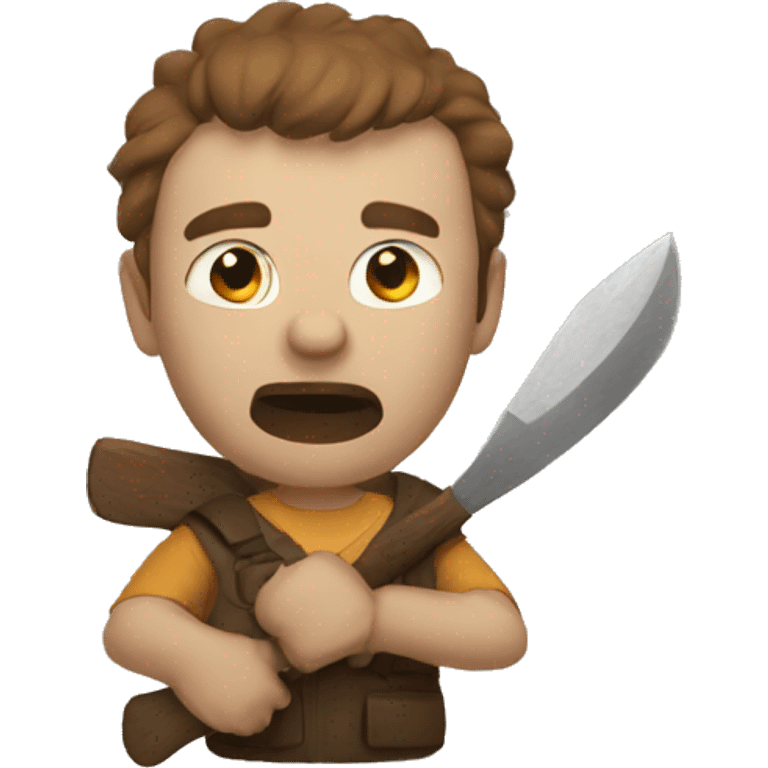 brian in hatchet emoji