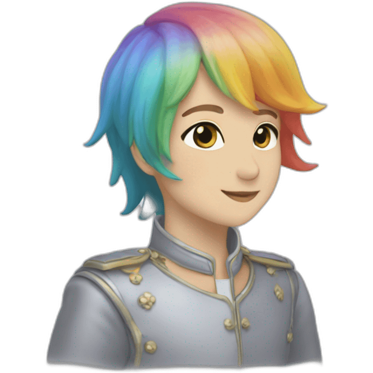 Dauphin arc en ciel emoji