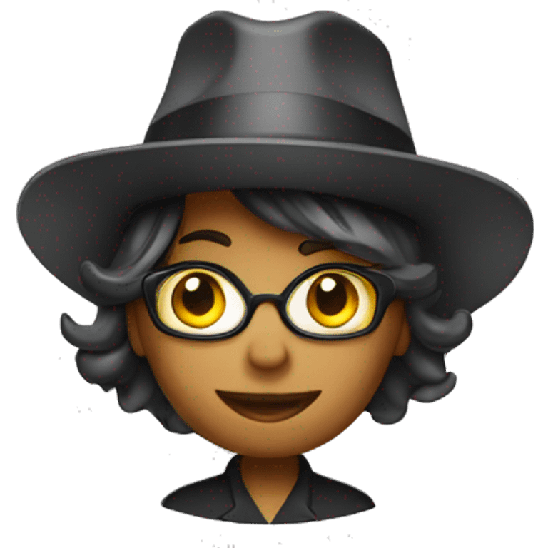 secretary with building hat emoji