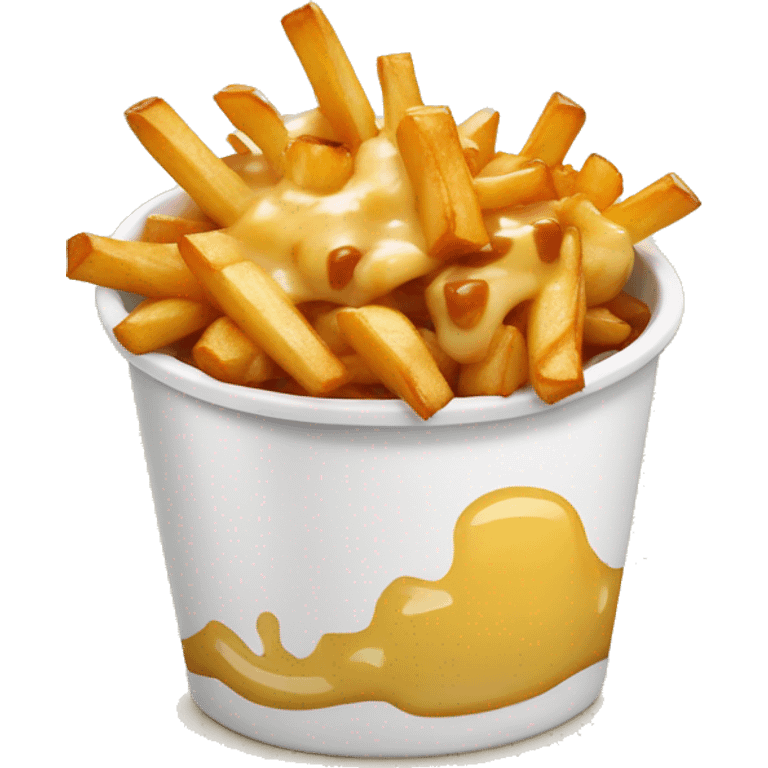 Poutine qui mange une poutine emoji