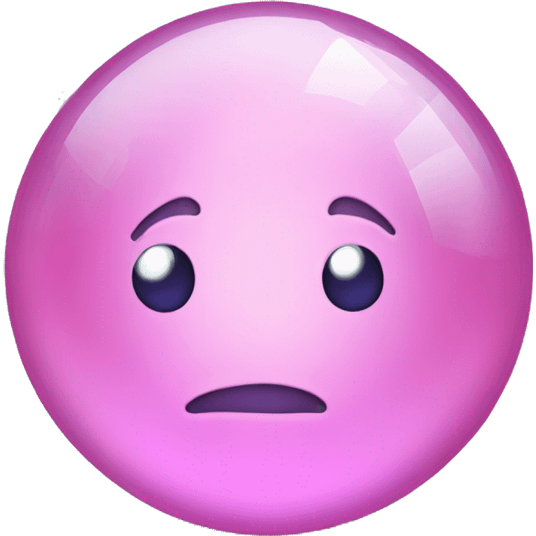 Light pink magic crystal ball Halloween  emoji