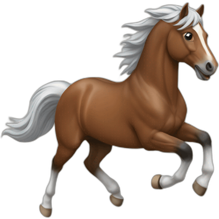 Cheval au galop emoji