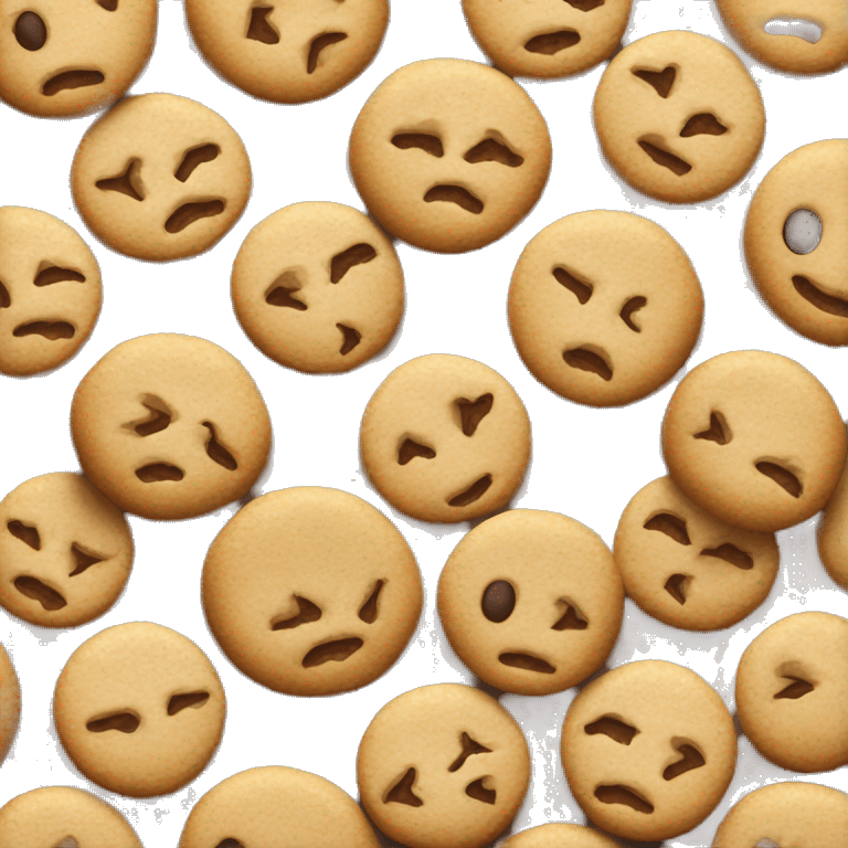 Frosted oatmeal cookie emoji