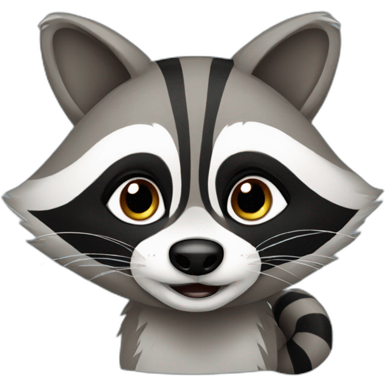 raccoon cartoon emoji