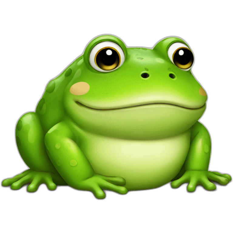 Fat frog emoji