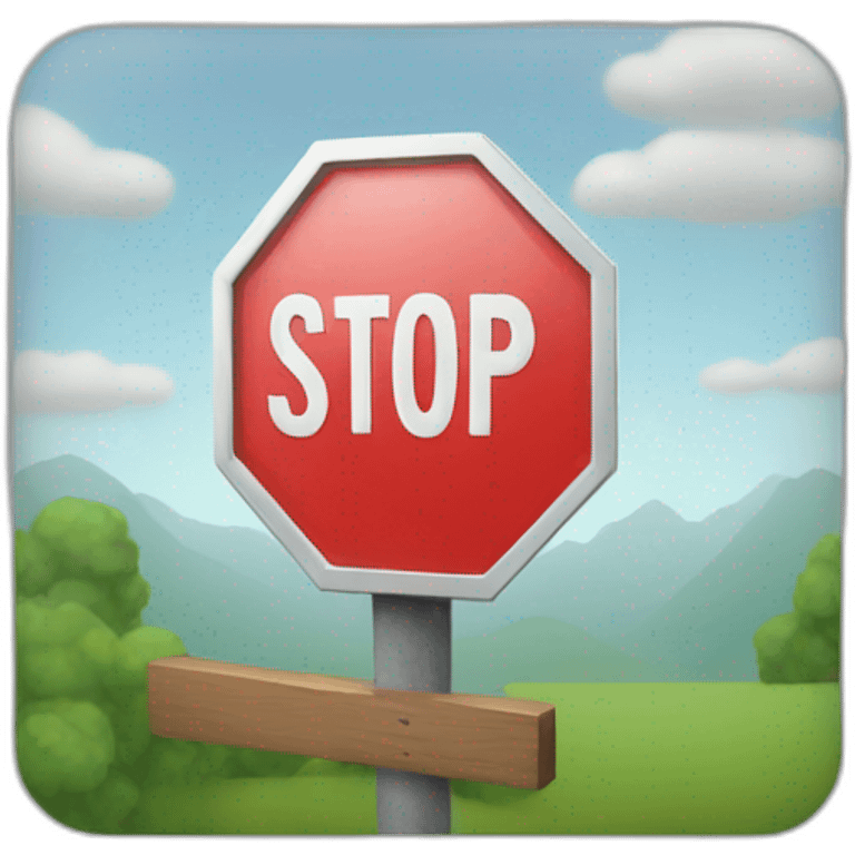 Stop sign emoji