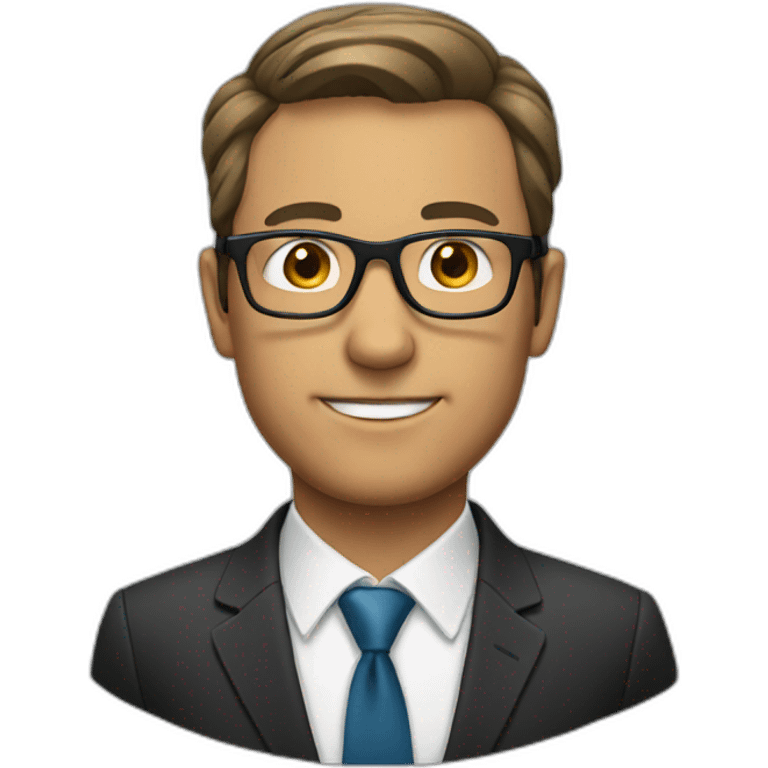 Man with suit and glasses emoji