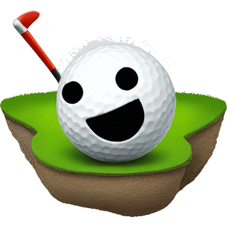 Golfer hole in one emoji