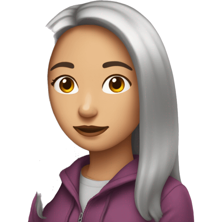 crea un emoji de una mujer en una foto  emoji